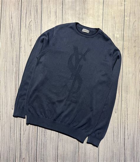 ysl logo jumper|ysl men's sweaters.